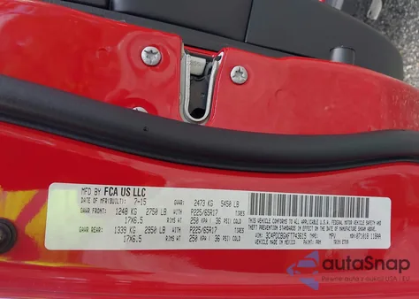 2015 Dodge Journey Sxt from USA, damaged, VIN 3C4PDCBGXFT743615